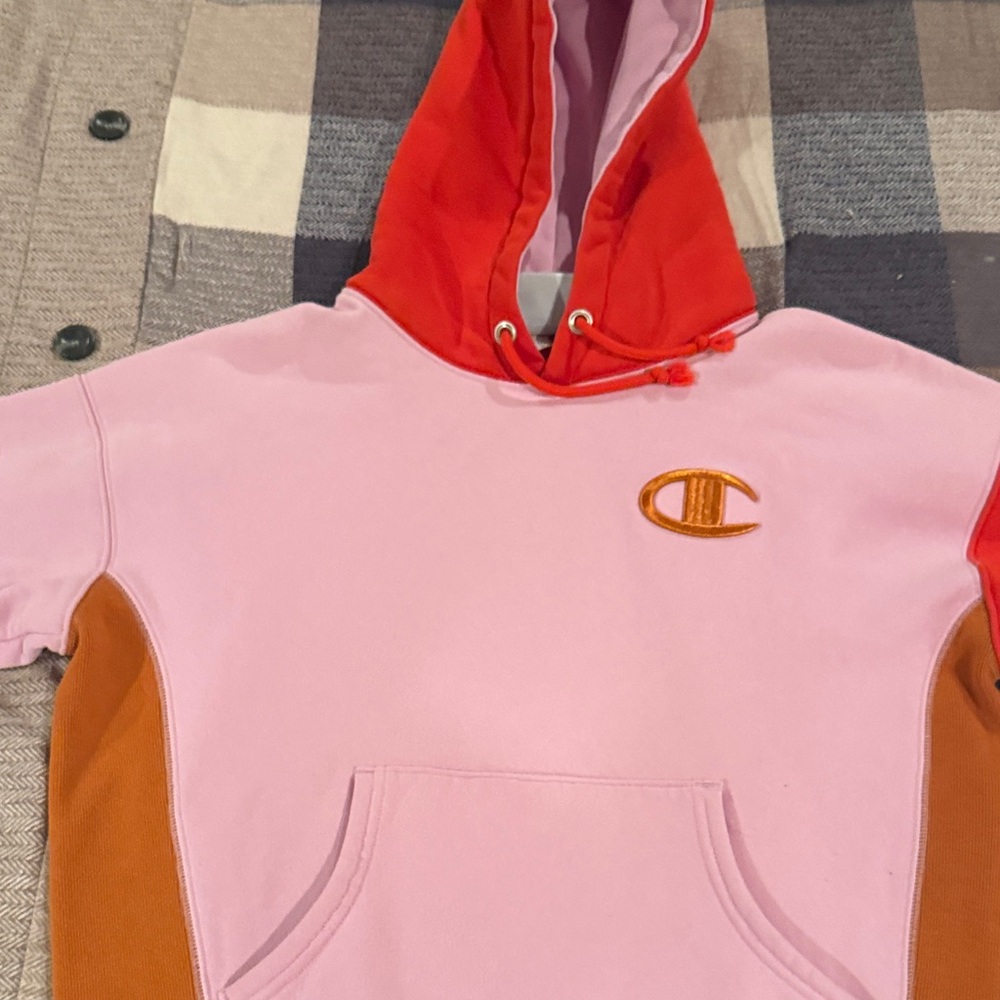 Champion Pink and Orange Hoodie
